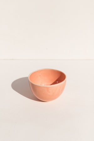 Abs Objects Ceramic Tahini bowl in peach on Makers' Mrkt makers market Melbourne