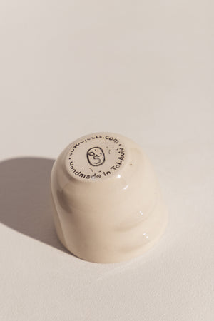 Abs Objects Ivory ceramic Espresso cup on Maker's Mrkt, makers market Melbourne