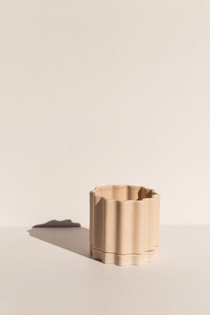 Ella Reweti small ceramic planter in buff colour on Makers' Mrkt Makers Market Melbourne