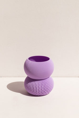 UAU Project lilac S Vase 3D printed PLA candle holder on Makers' Mrkt , makers market Melbourne