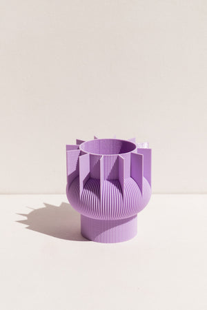 UAU Project lilac S Vase 3D printed PLA candle holder on Makers' Mrkt , makers market Melbourne