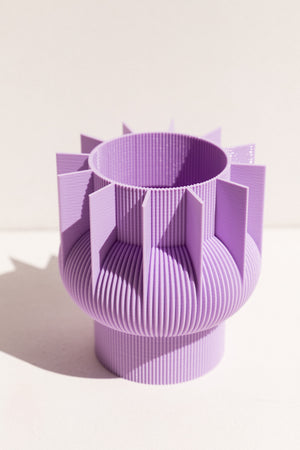 UAU Project lilac S Vase 3D printed PLA candle holder on Makers' Mrkt , makers market Melbourne