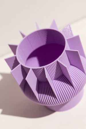 UAU Project lilac S Vase 3D printed PLA candle holder on Makers' Mrkt , makers market Melbourne