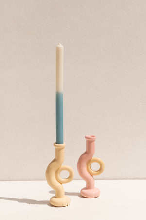 Abs Objects orange ceramic Lockdown candle holder on Makers' Mrkt , Makers Market Melbourne