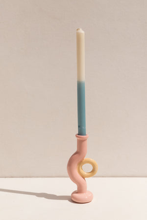 Abs Objects ceramic Kandle candle holder in pink on Makers' Mrkt makers market Melbourne