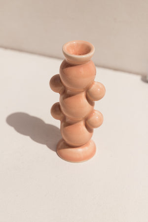 Abs Objects dusty pink ceramic Lockdown candle holder on Makers' Mrkt , Makers Market Melbourne