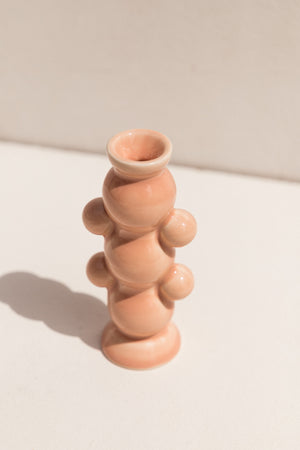 Abs Objects dusty pink ceramic Lockdown candle holder on Makers' Mrkt , Makers Market Melbourne