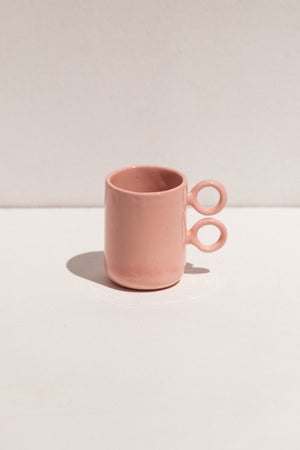 Abs Objects pink ceramic scissor mug on Makers' Mrkt Makers Market Melbourne