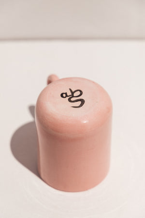 Abs Objects pink ceramic scissor mug on Makers' Mrkt Makers Market Melbourne