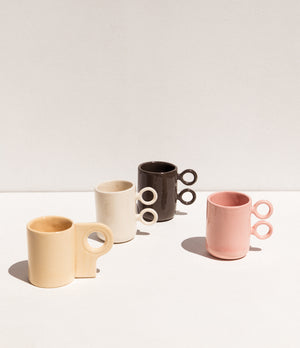 Abs Objects white ceramic scissor mug on Makers' Mrkt Makers Market Melbourne