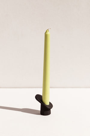 Valentin Lebigot 3D printed candleholder Lum in black on Makers' Mrkt Makers Market Melbourne