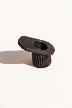 Valentin Lebigot 3D printed candleholder Lum in black on Makers' Mrkt Makers Market Melbourne