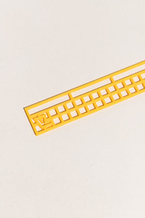 Valentin Lebigot Astro 3D printed ruler in yello on Makers' Mrkt, makers market Melbourne