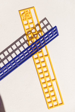 Valentin Lebigot Astro 3D printed ruler in yello on Makers' Mrkt, makers market Melbourne