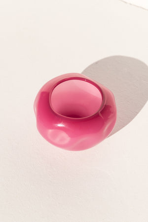 Lope Home fushia glass bowl for trinktes and jewellery, great gift idea Makers Market Makers' Mrkt Melbourne