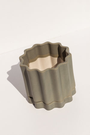 Ella Reweti small planter in Bluegum colour on Makers' Mrkt makers market Melbourne