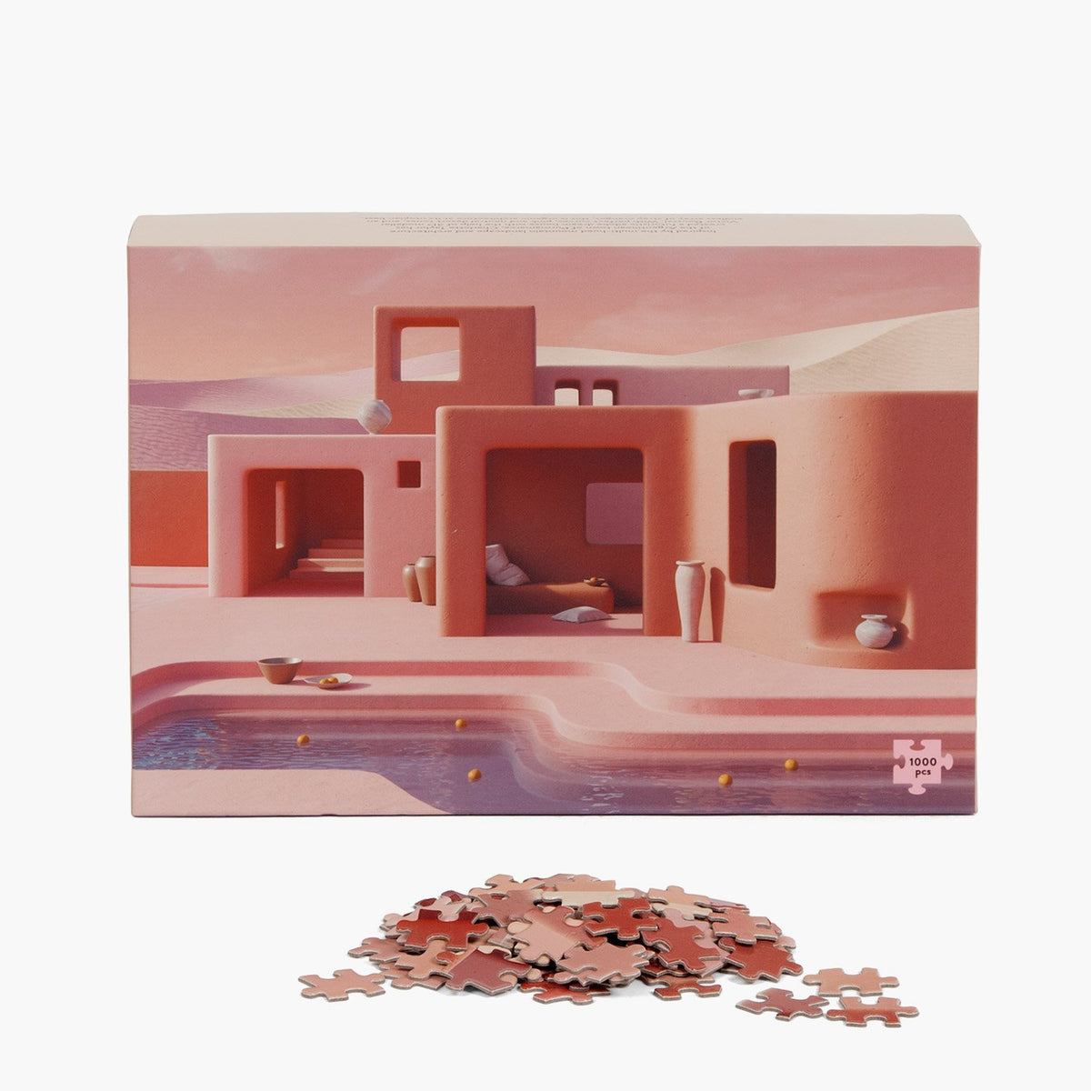 Slowdown Studio Adobe Poolside 1000 Piece Puzzle on Maker's Mrkt Makers Market Melbourne