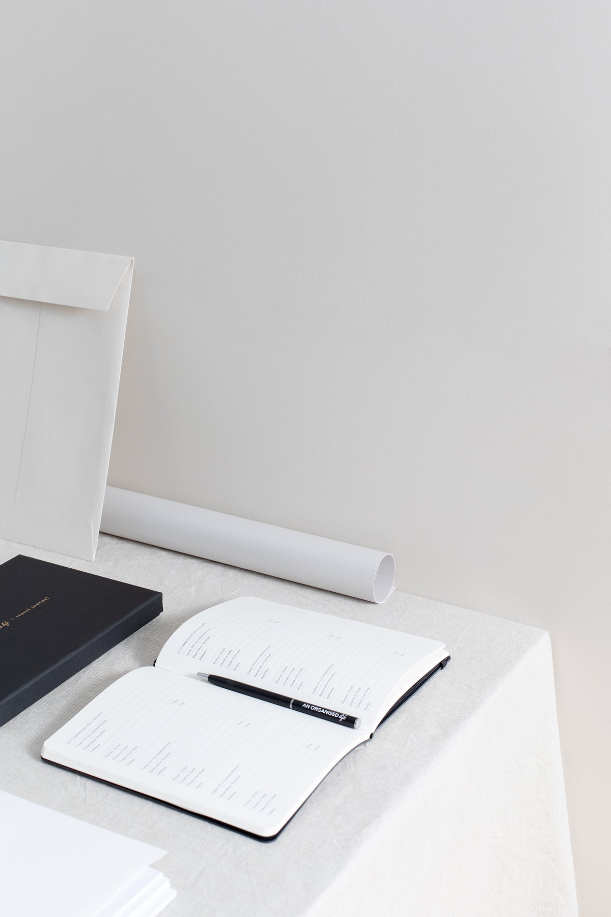 An organised life black travel diary Makers mrkt Makers Market Melbourne 