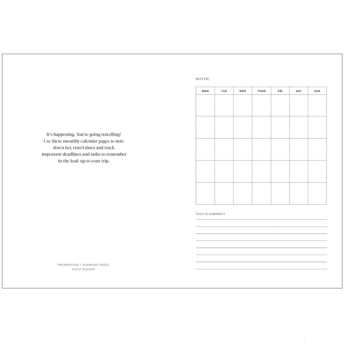 An organised life black travel diary Makers mrkt Makers Market Melbourne 