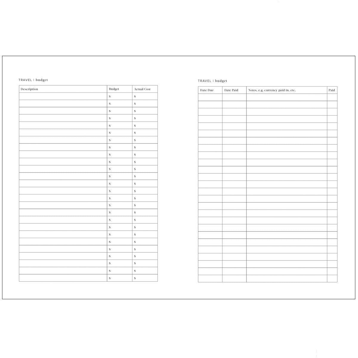 An organised life black travel diary Makers mrkt Makers Market Melbourne 