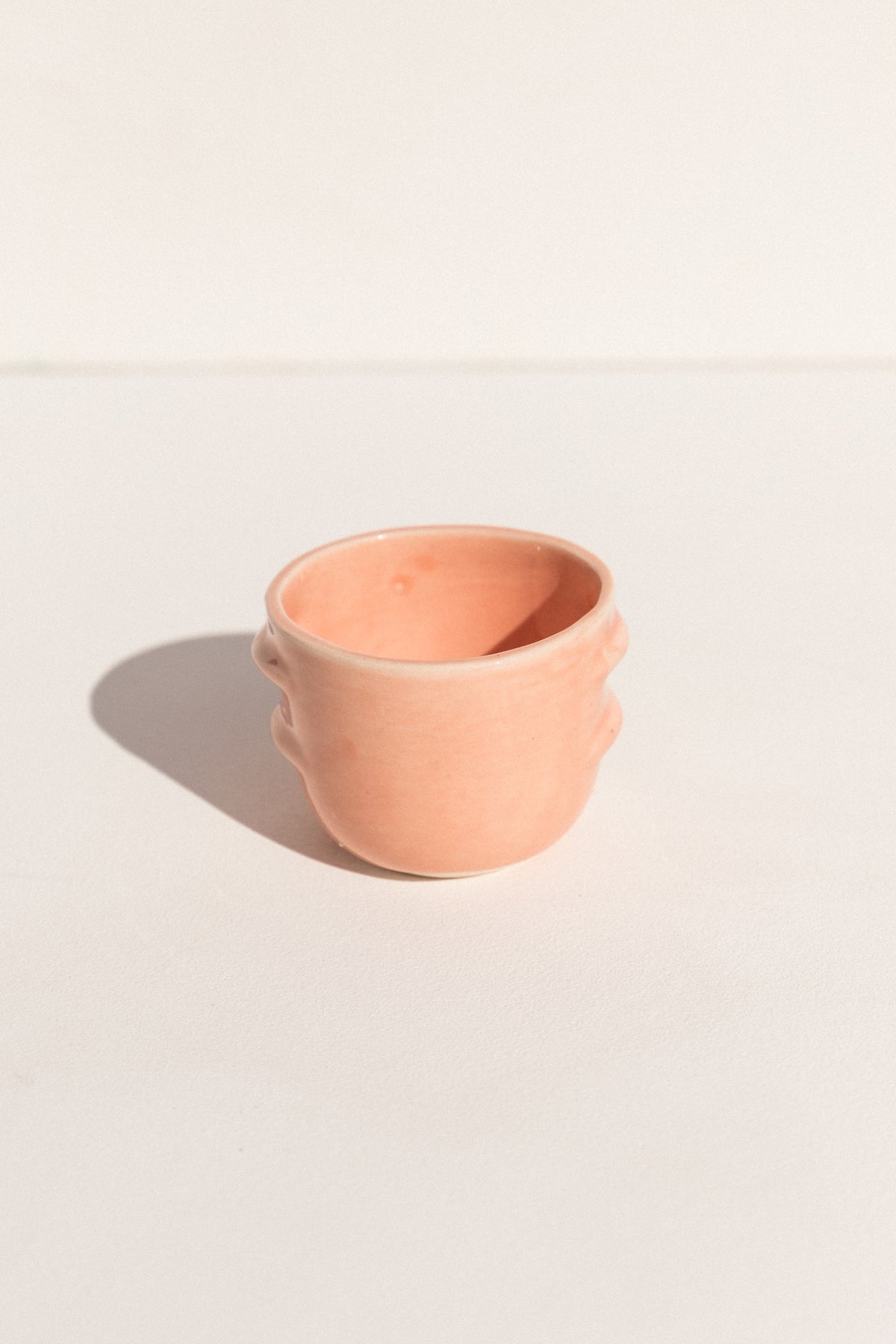 Abs Objects Peach ceramic Espresso cup on Maker's Mrkt, makers market Melbourne