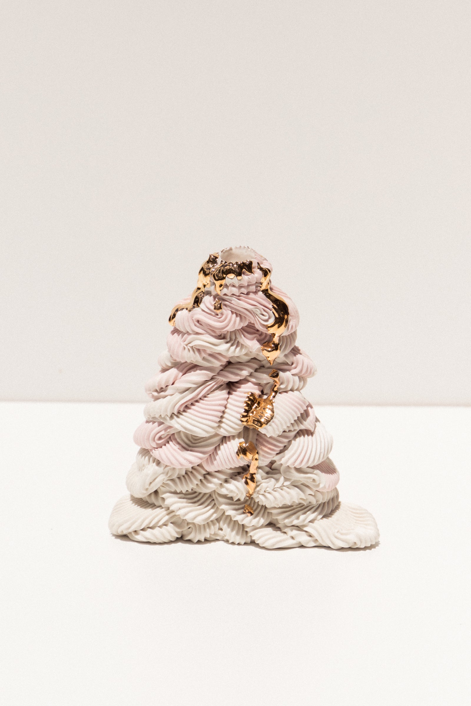 Ebony Russell Piped Dream Studio porcelain candle holder on Makers' Mrkt, makers market Melbourne