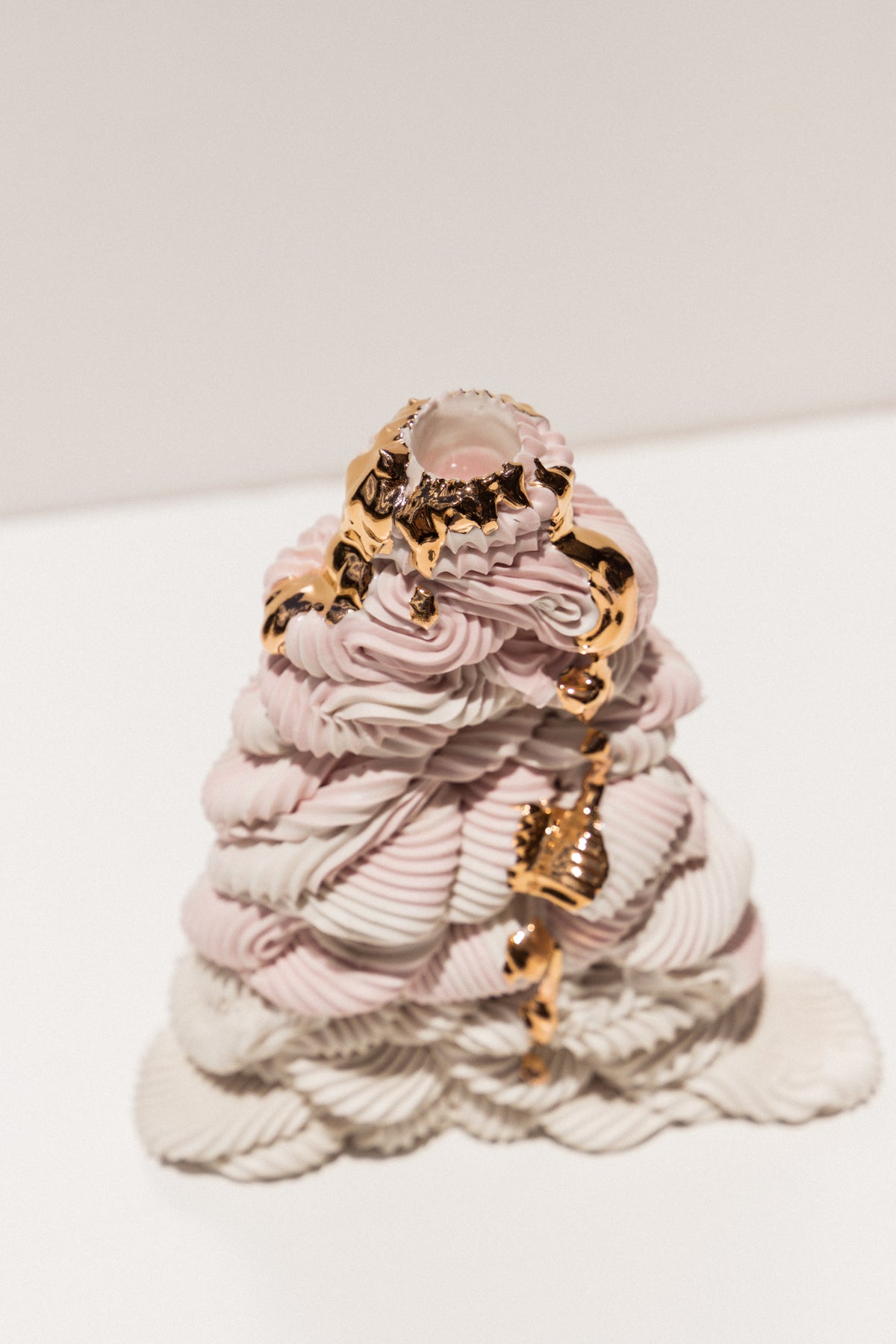 Ebony Russell Piped Dream Studio porcelain candle holder on Makers' Mrkt, makers market Melbourne