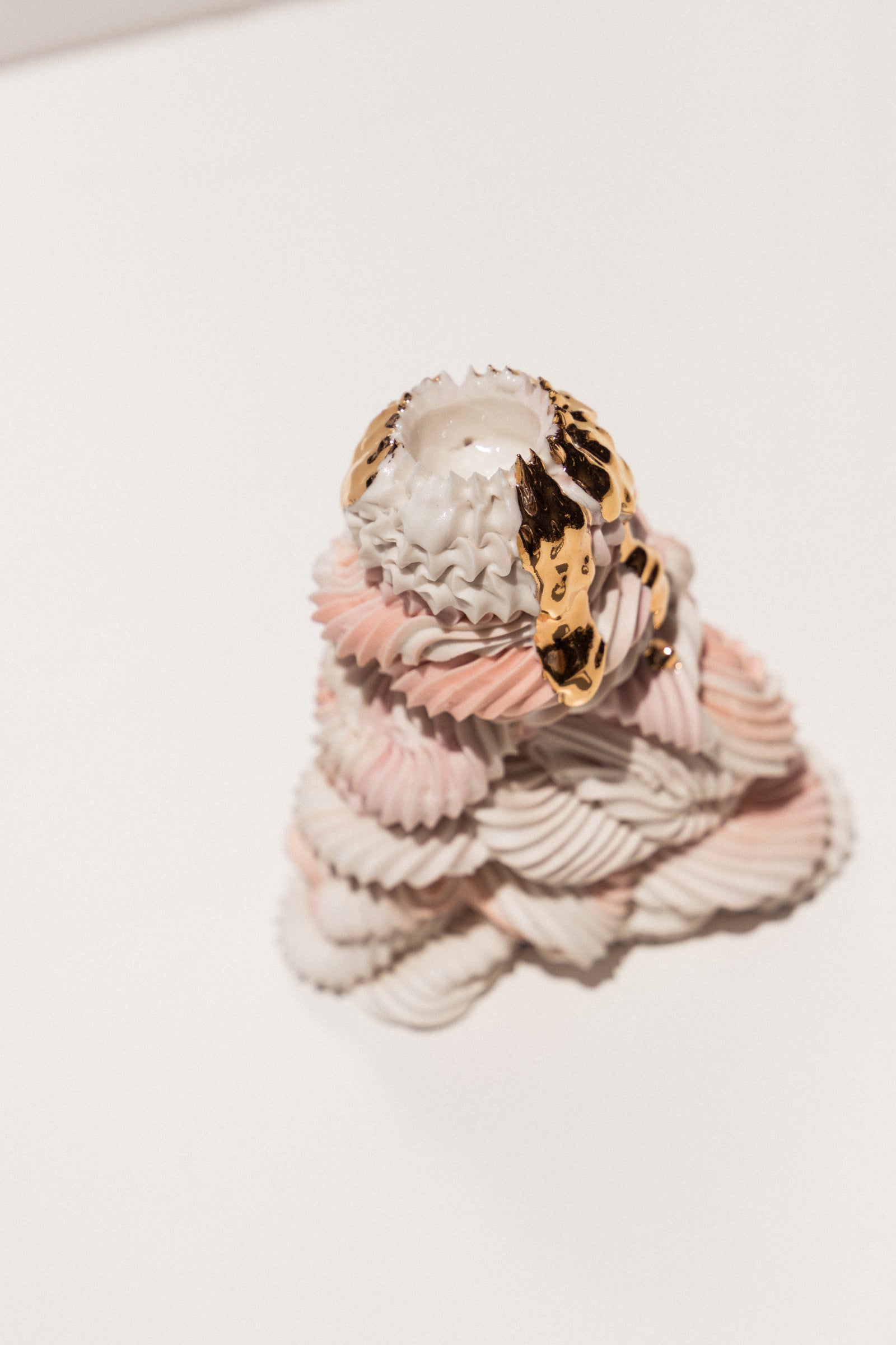 Ebony Russell Piped Dream Studio porcelain candle holder on Makers' Mrkt, makers market Melbourne