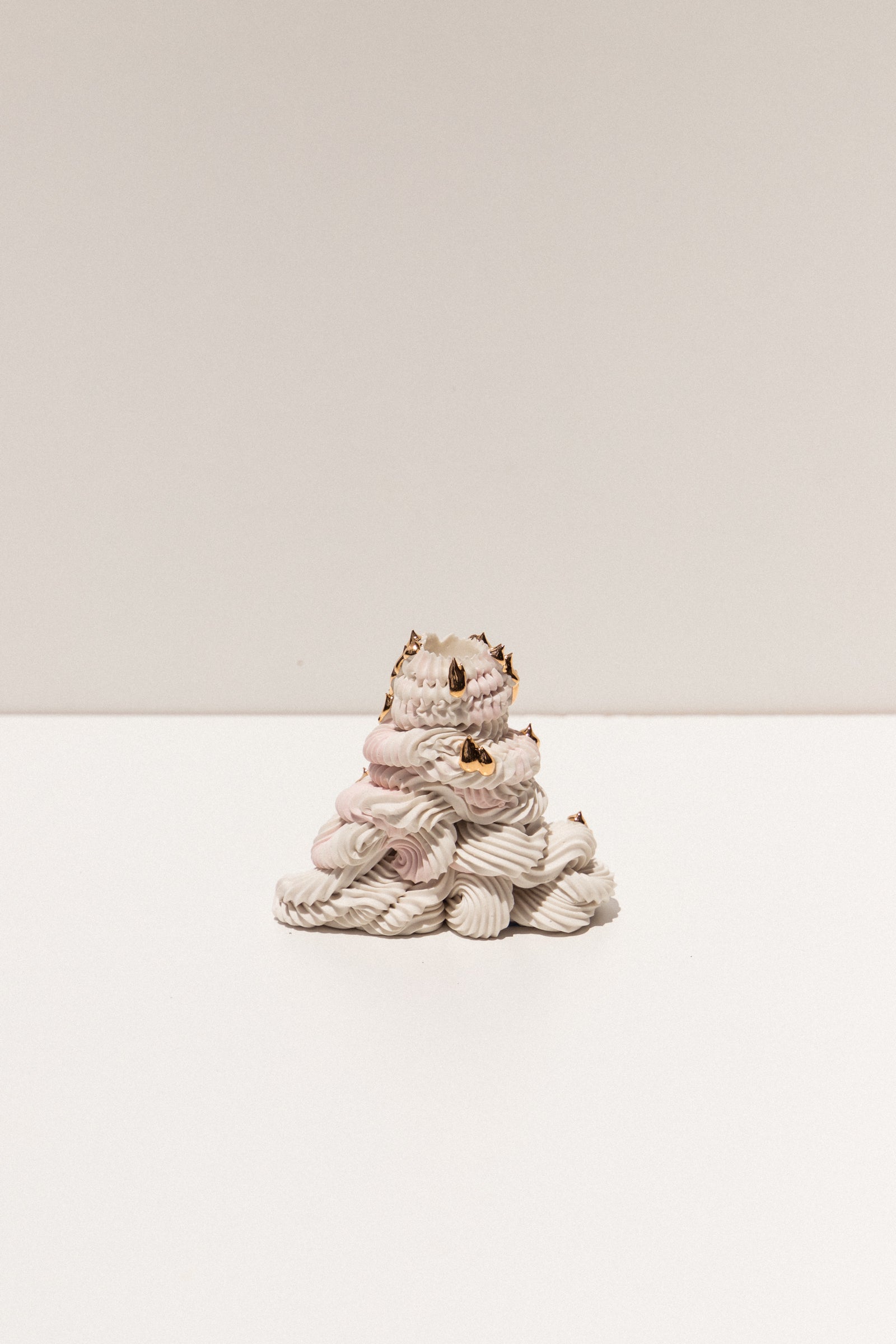 Ebony Russell Piped Dream Studio porcelain candle holder on Makers' Mrkt, makers market Melbourne