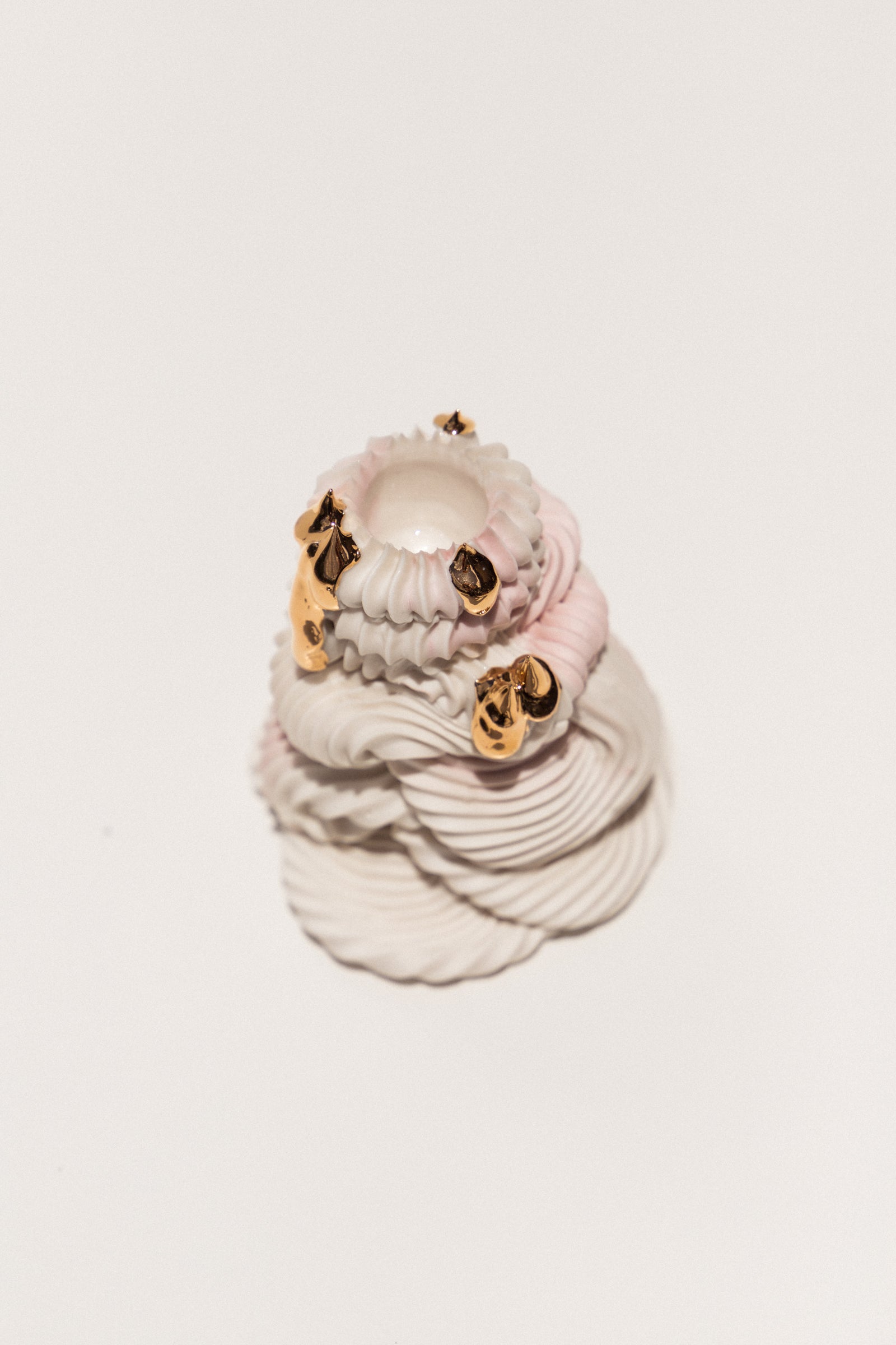 Ebony Russell, Piped Dream Studio porcelain candle holder on Makers' Mrkt , makers market Melbourne