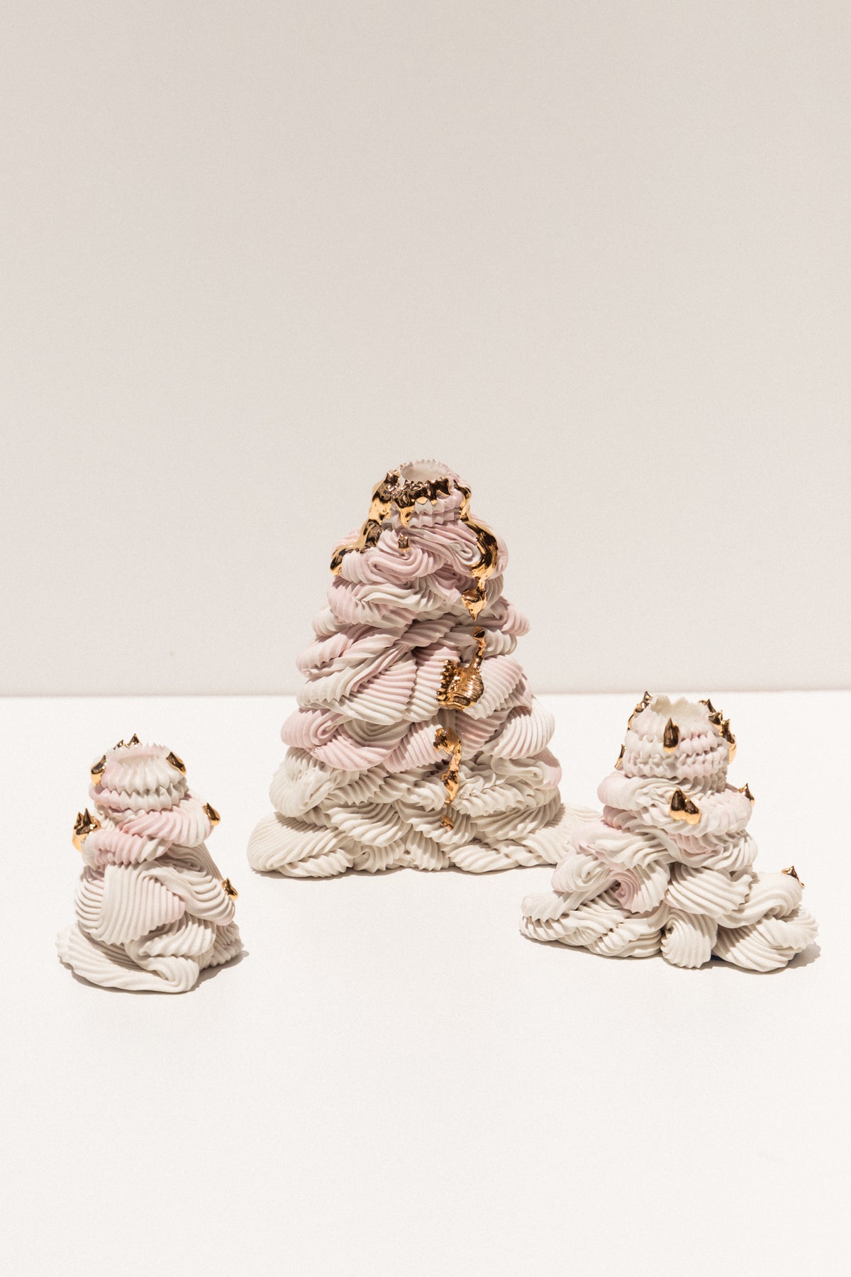 Ebony Russell, Piped Dream Studio porcelain candle holder on Makers' Mrkt , makers market Melbourne