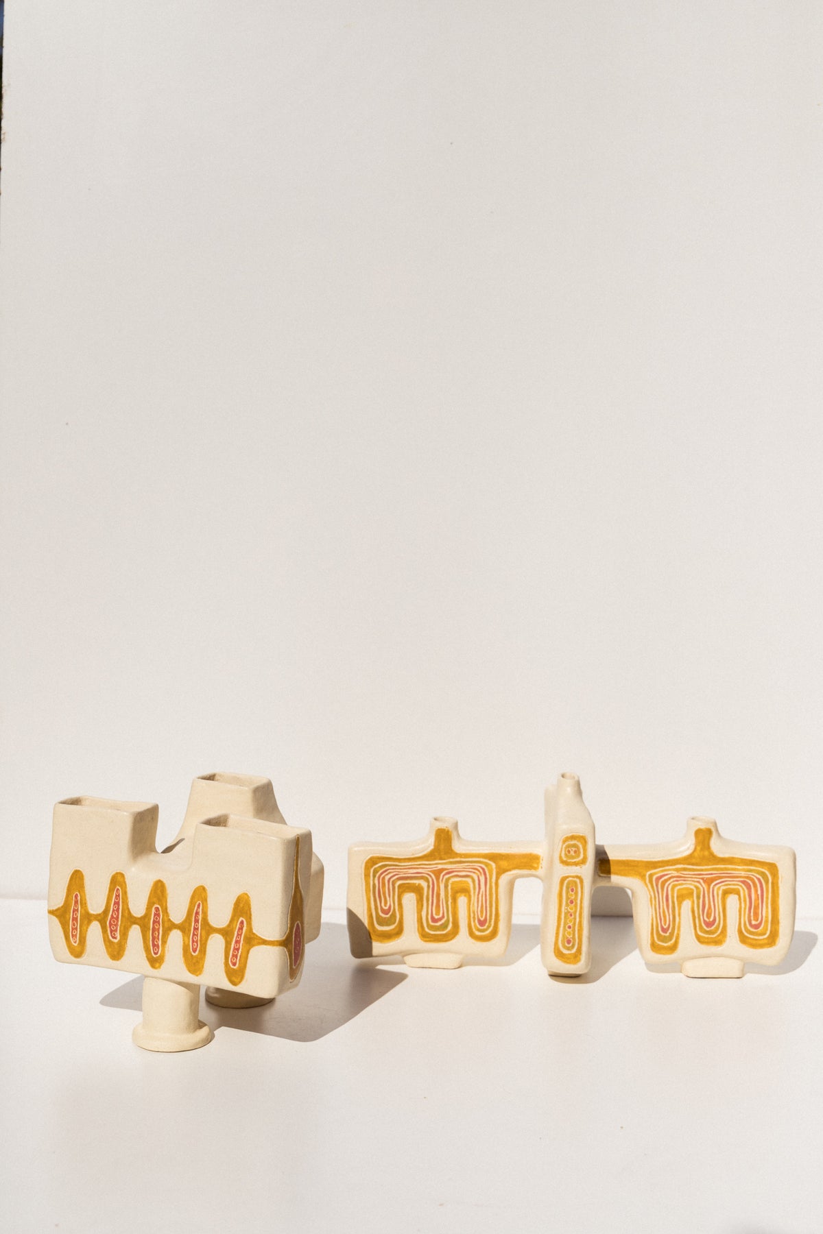 Leigh Thompson New Zealand Ceramicist, hand painted ceramics on Makers' Mrkt, makers market Melbourne