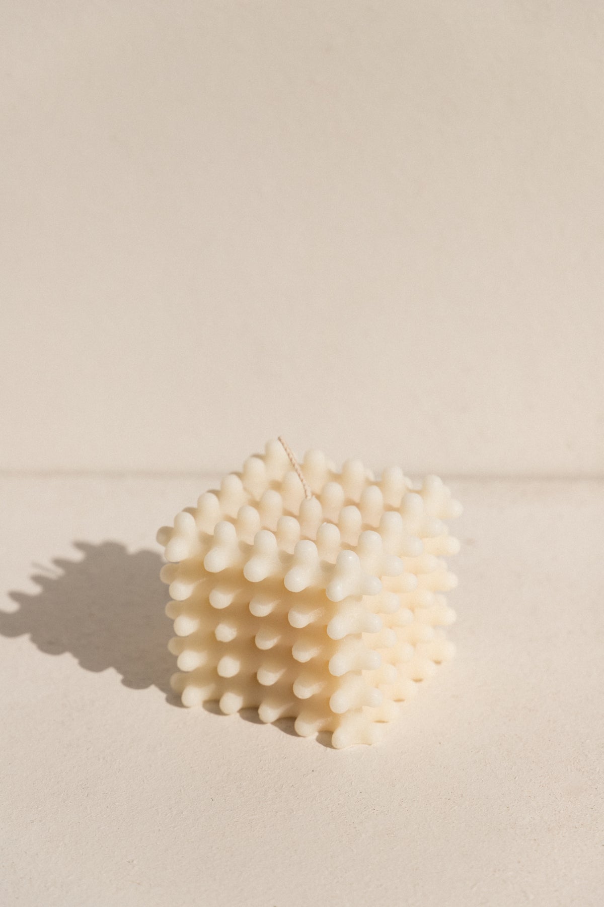 Andrej Urem architectural soy candle in white on Makers Mrkt makers market Melbourne