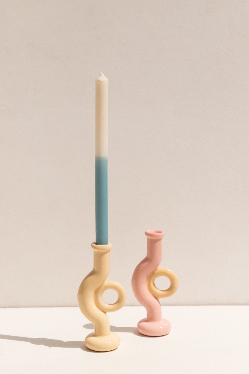 Abs Objects orange ceramic Lockdown candle holder on Makers' Mrkt , Makers Market Melbourne  