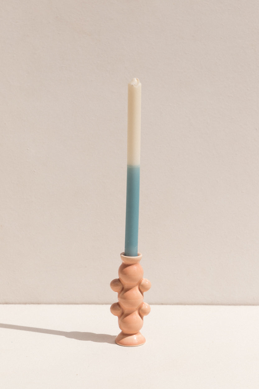 Abs Objects dusty pink ceramic Lockdown candle holder on Makers' Mrkt , Makers Market Melbourne  