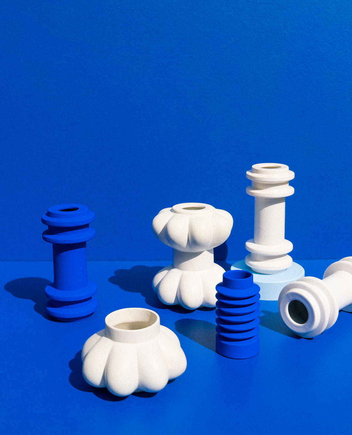 Severj Studio Istanbul crisp white Totem 1 ceramic vase on makers' Mrkt Makers Market Melbourne