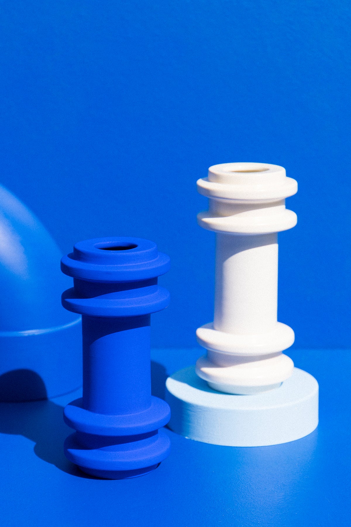 Severj Studio Istanbul crisp white Totem 1 ceramic vase on makers' Mrkt Makers Market Melbourne