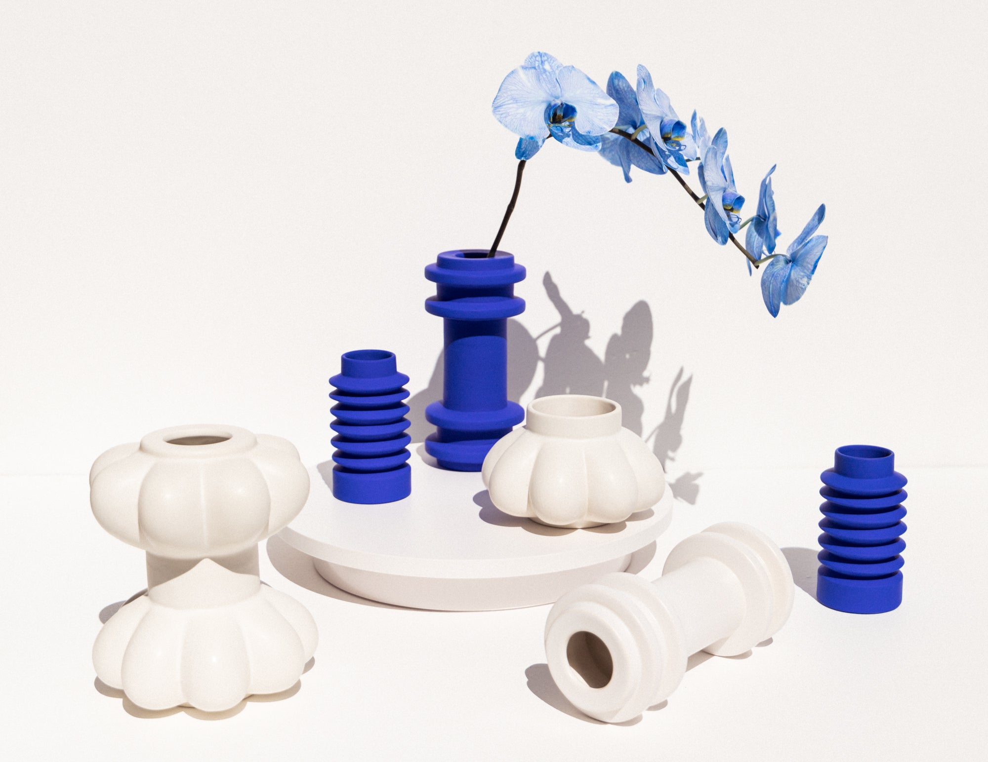 Severj Studio Istanbul white ceramic Garlic 1 vase on makers' Mrkt Makers Market Melbourne