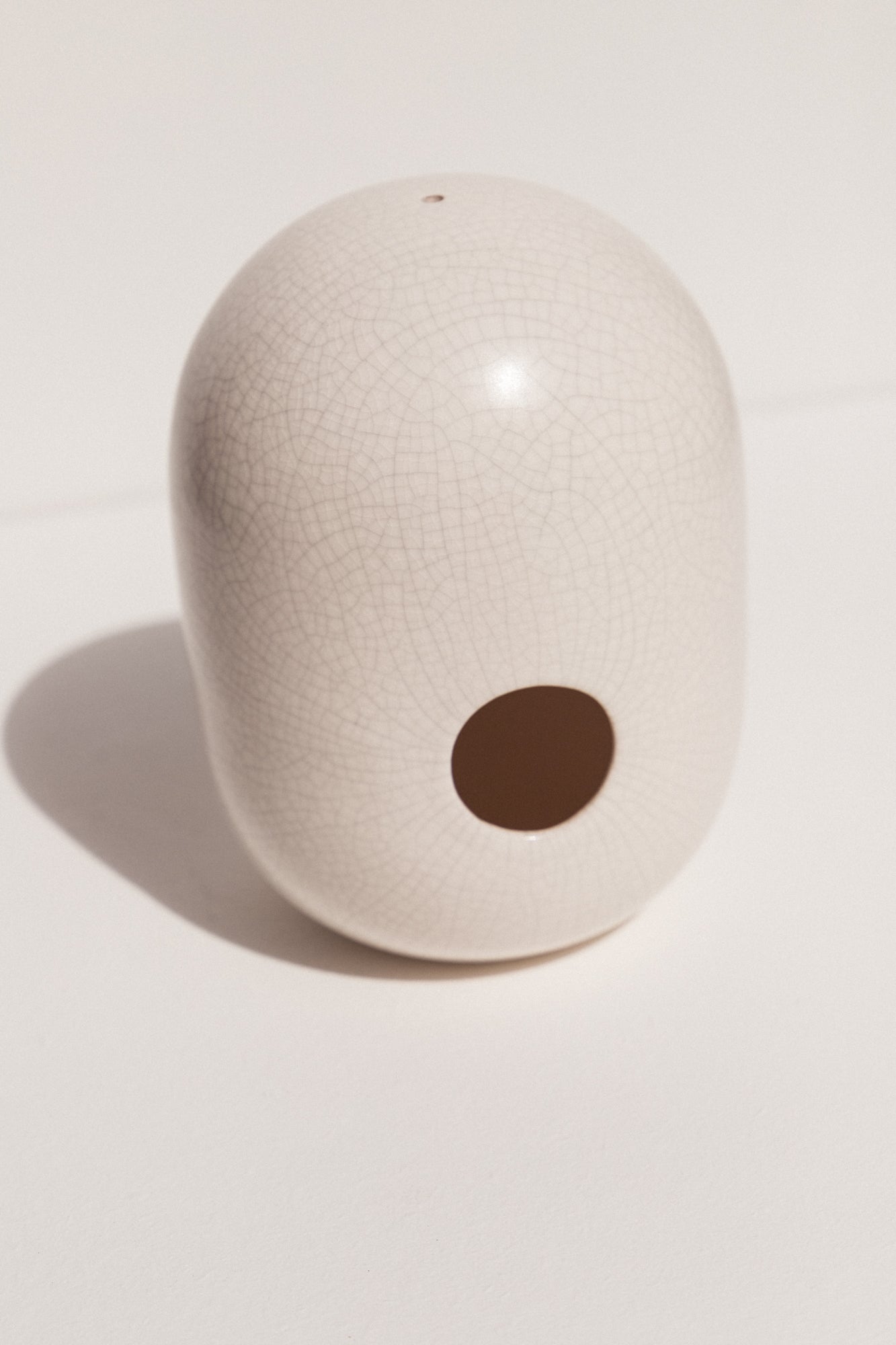 Gidon Bing white crackle ceramic bird house on Makers' mrkt makers market Melbourne
