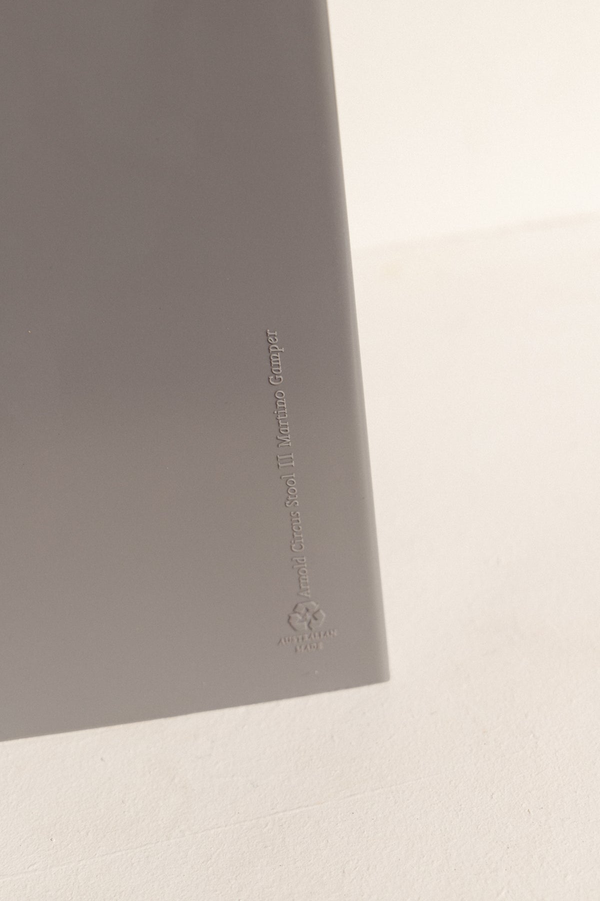 Martino Gamper Circus Stool in Pigeon Grey on Makers' Mrkt Makers Market Melbourne