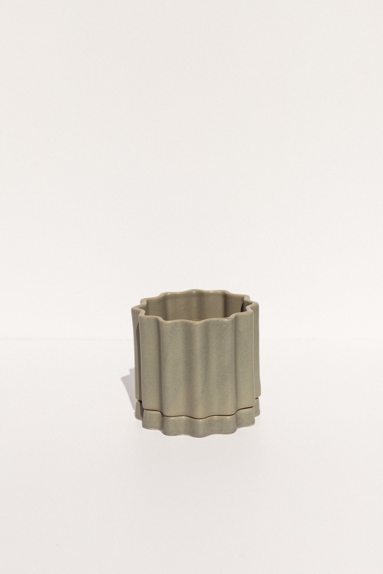 Ella Reweti small planter in Bluegum colour on Makers' Mrkt makers market Melbourne