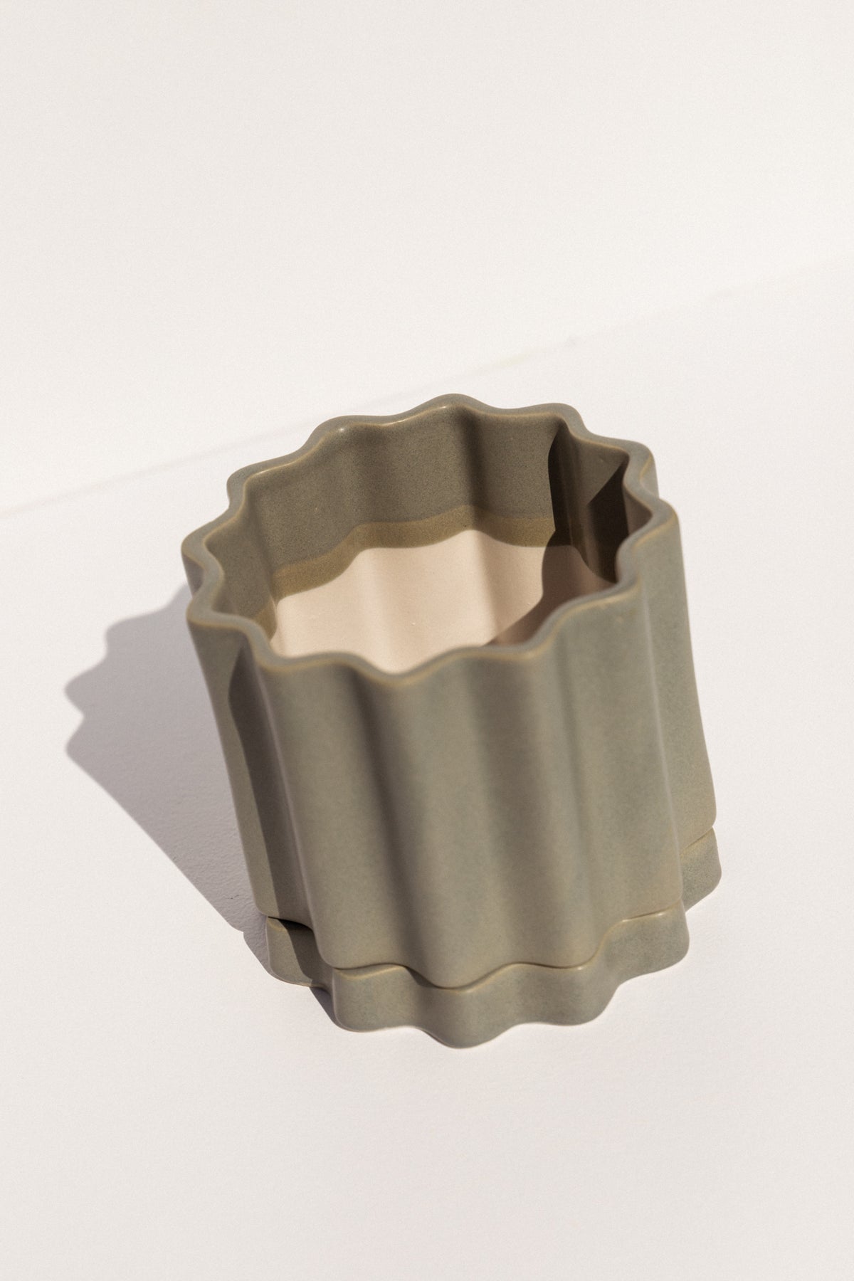 Ella Reweti small planter in Bluegum colour on Makers' Mrkt makers market Melbourne