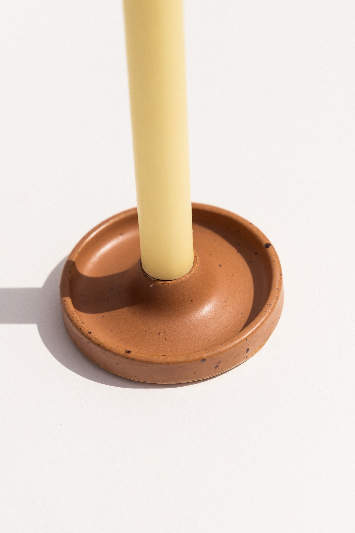 Deborah Sweeney Ceramic Candle holder in colour Toffee on Makers' Mrkt makers market Melbourne