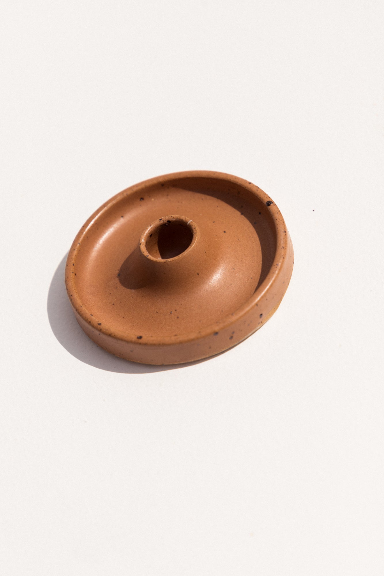 Deborah Sweeney Ceramic Candle holder in colour Toffee on Makers' Mrkt makers market Melbourne