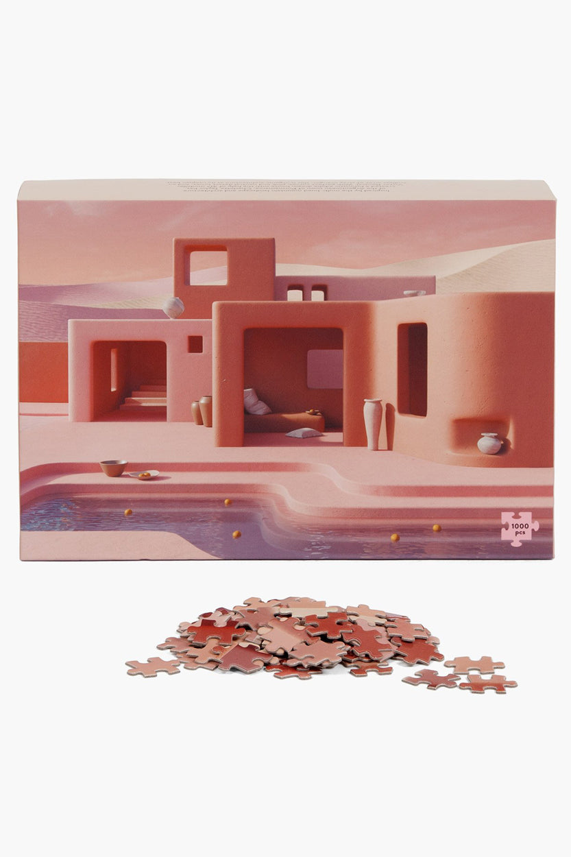 Slowdown Studio Adobe Poolside 1000 Piece Puzzle on Maker's Mrkt Makers Market Melbourne